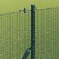 Preview: geschweißter Drahtzaun mit 13 Pfosten Grün 1,5x25 m Stahl