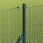 Preview: Geschweißter Drahtzaun mit 13 Pfosten Grün 1,6x25 m Stahl