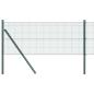 Preview: Geschweißter Drahtzaun mit 13 Pfosten Grün 0.6x50 m Stahl