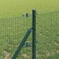 Preview: Geschweißter Drahtzaun mit 13 Pfosten Grün 0.6x50 m Stahl