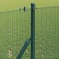 Preview: Schweißdrahtzaun mit 13 Pfosten Grün 1x50 m Stahl