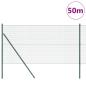 Preview: Welded Wire Fence mit 13 Pfosten Grün 1,2x50 m Stahl