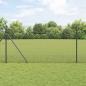 Preview: ARDEBO.de - Graues Zaunpfosten-Set Set aus 2 Grau Metall 10 x 1 m Langlebig