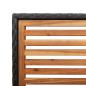 Preview: Stapelbare Gartenstühle mit Kissen, 2 Stück, Schwarz, Poly Rattan