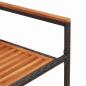 Preview: Stapelbare Gartenstühle mit Kissen, 2 Stück, Schwarz, Poly Rattan