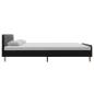 Preview: Bettgestell Dunkelgrau Sackleinen 140x200 cm