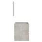 Preview: Badschrank mit Spiegel Betongrau Holzwerkstoff