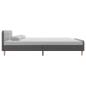 Preview: Bettgestell Hellgrau Stoff 140x200 cm
