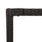 Preview: ARDEBO.de - 7-tlg. Garten-Essgruppe mit Kissen Schwarz Poly Rattan