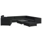 Preview: 8-tlg. Garten-Lounge-Set mit Auflagen Poly Rattan Schwarz