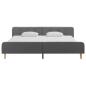 Preview: Bettgestell Hellgrau Stoff 180×200 cm