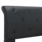 Preview: Bettgestell Schwarz Kunstleder 100 × 200 cm