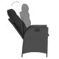 Preview: 5-tlg. Garten-Essgruppe mit Kissen Schwarz Poly Rattan