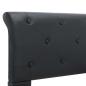 Preview: Bettgestell Schwarz Kunstleder 160 × 200 cm