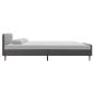 Preview: Bettgestell Hellgrau Stoff 120x200 cm
