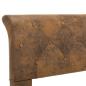 Preview: Bettgestell Braun Wildleder-Optik 140 × 200 cm