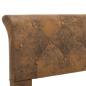 Preview: Bettgestell Braun Wildleder-Optik 180 × 200 cm