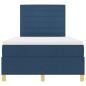 Preview: Boxspringbett mit Matratze Blau 120x200 cm Stoff