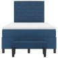 Preview: Boxspringbett mit Matratze & Bank Blau 120x200 cm Stoff