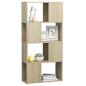 Preview: Bücherregal Raumteiler Sonoma-Eiche 60x24x124,5cm Holzwerkstoff