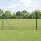 Preview: ARDEBO.de - Schweißdrahtzaun mit 13 Pfosten Grau 1.2x50 m Stahl