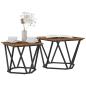 Preview: Couchtisch Recyceltes Holz Metall, Holz Mittel Stylisch