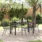 Preview: ARDEBO.de - Set aus 3 Schwarz PE-Rattan, pulverbeschichteter Stahl