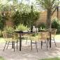 Preview: ARDEBO.de - 5-teiliges Gartendining-Set Brauner Poly-Rattan