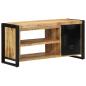 Preview: Schuhbank 100x40x50 cm Massivholz Raues Mango