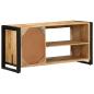 Preview: Schuhbank 100x40x50 cm Massivholz Raues Mango