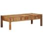 Preview: Couchtisch 110x55x35 cm Recyceltes Massivholz