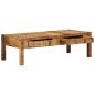 Preview: Couchtisch 110x55x35 cm Recyceltes Massivholz