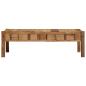Preview: Couchtisch 110x55x35 cm Recyceltes Massivholz