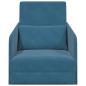 Preview: ARDEBO.de - Boden-Sofa-Bett 2-in-1 Blau 65x80x83 cm Velvet