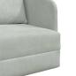 Preview: Boden Schlafsofa 2-in-1 Hellgrau 65x80x83 cm Velvet