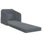 Preview: Boden Sofa Bett 2-in-1 Dunkelgrau 65x80x83 cm Samt