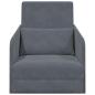 Preview: Boden Sofa Bett 2-in-1 Dunkelgrau 65x80x83 cm Samt