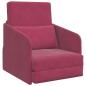 Preview: Futon-Sofa 2-in-1 Weinrot 65x80x83 cm Samt