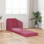 Preview: Futon-Sofa 2-in-1 Weinrot 65x80x83 cm Samt
