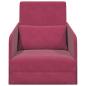 Preview: Futon-Sofa 2-in-1 Weinrot 65x80x83 cm Samt