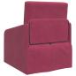 Preview: Futon-Sofa 2-in-1 Weinrot 65x80x83 cm Samt