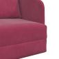 Preview: Futon-Sofa 2-in-1 Weinrot 65x80x83 cm Samt