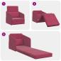 Preview: Futon-Sofa 2-in-1 Weinrot 65x80x83 cm Samt