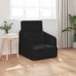 Preview: ARDEBO.de - Boden Sofa Bett 2-in-1 Schwarz 65x80x83 cm Samt