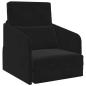 Preview: Boden Sofa Bett 2-in-1 Schwarz 65x80x83 cm Samt