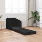 Preview: Boden Sofa Bett 2-in-1 Schwarz 65x80x83 cm Samt