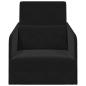 Preview: Boden Sofa Bett 2-in-1 Schwarz 65x80x83 cm Samt
