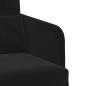 Preview: Boden Sofa Bett 2-in-1 Schwarz 65x80x83 cm Samt