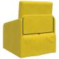 Preview: Boden Schlafsofa 2-in-1 Gelb 65x80x83 cm Samt