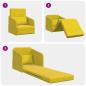 Preview: Boden Schlafsofa 2-in-1 Gelb 65x80x83 cm Samt